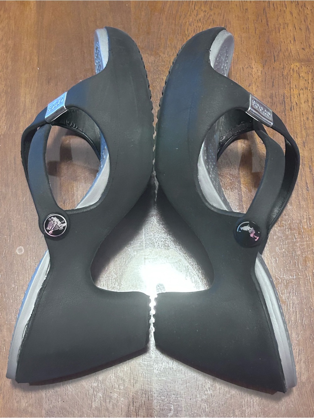 Crocs Sandals Womens Size 9 Cyprus IV Slip on Slide Heel Strappy 14558 Black - Picture 6 of 13